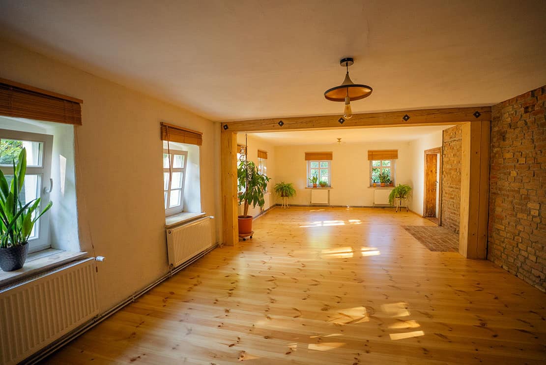 Sala do warsztatów w BioRezydencji